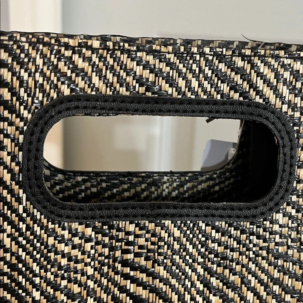 NEW Black & Tan Woven Gift  Bag from Bath & Body Works